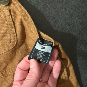 Infants carhartt overalls 3 months